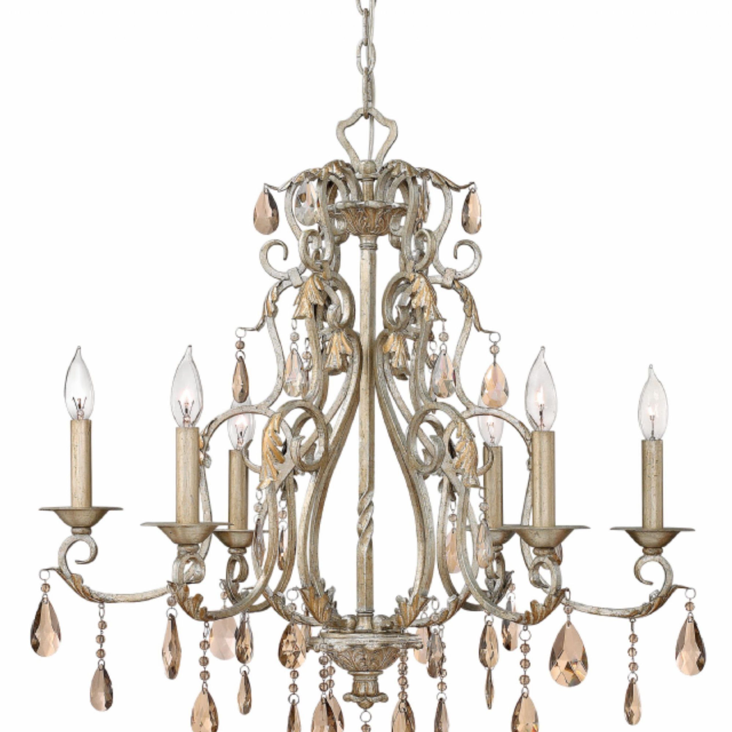 Hinkley Lighting Carries Many Silver Leaf Carlton For Silver Leaf Chandeliers (Photo 2 of 15)