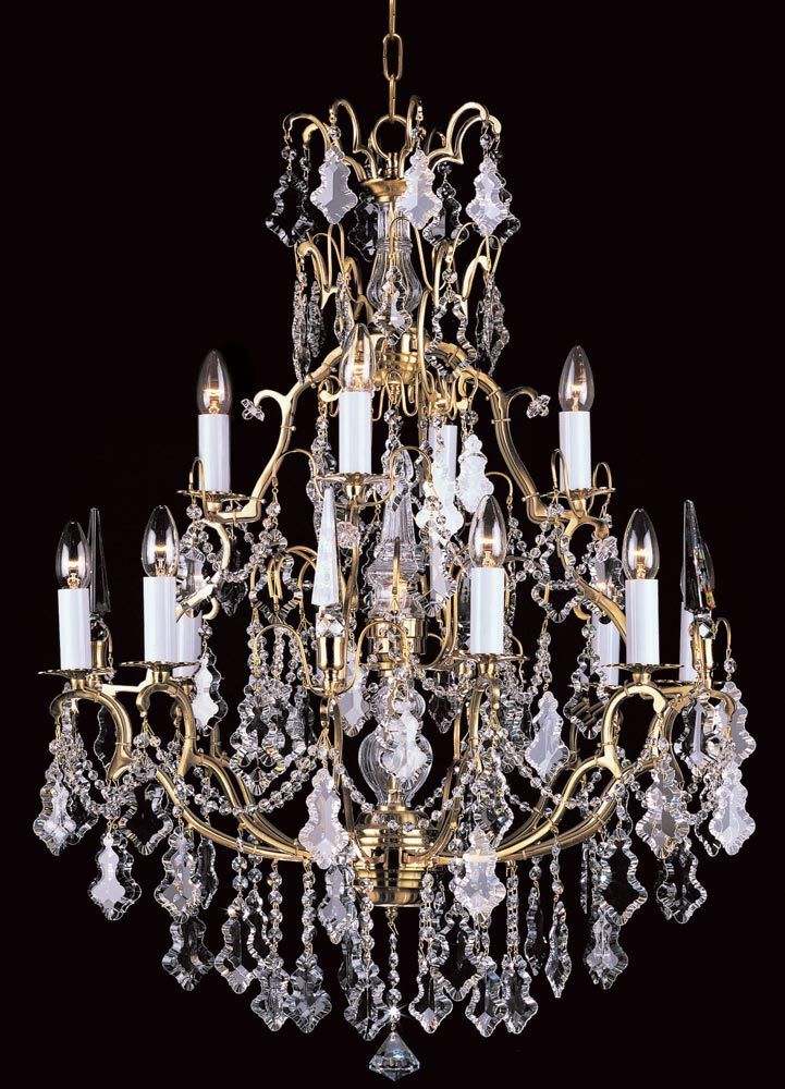 Impex Montmartre Large 13 Light Lead Crystal Chandelier In Large Crystal Chandeliers (View 2 of 15)