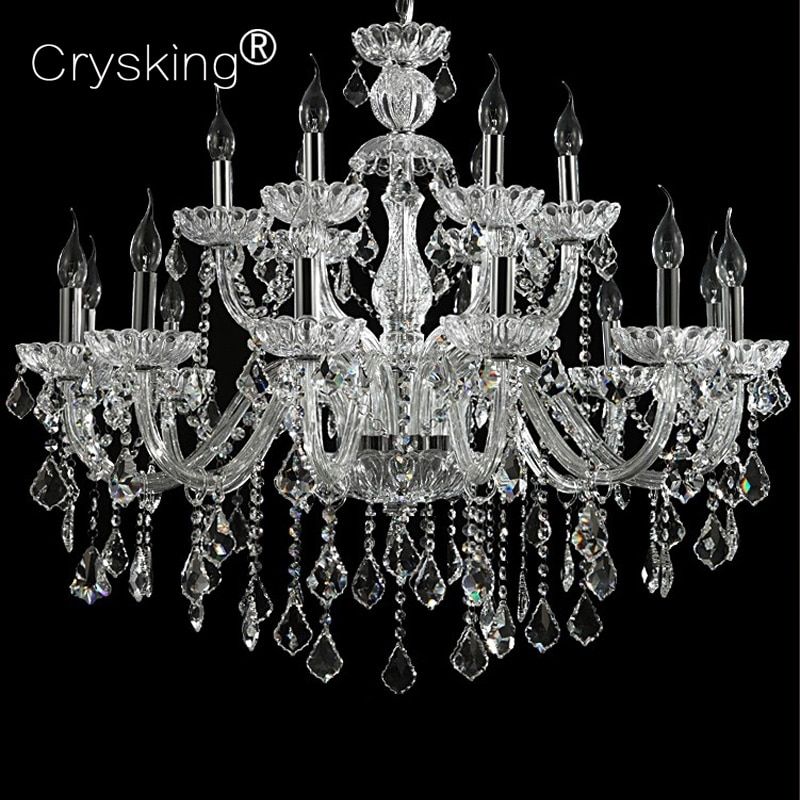 Large Crystal Chandelier 15 Arms Luxury Crystal Light Home Within Large Crystal Chandeliers (View 13 of 15)