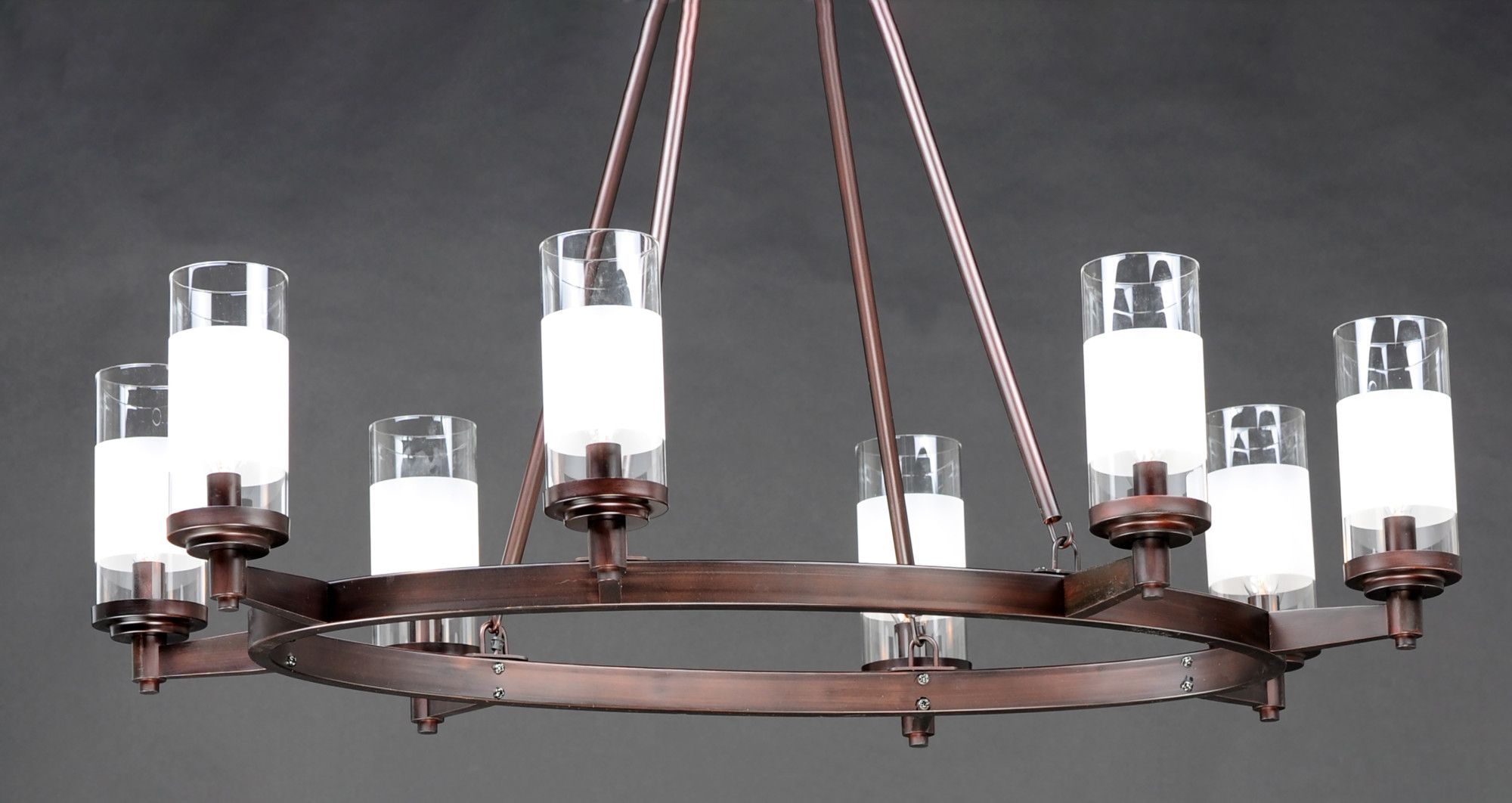 Maxim 26328clft Bronze Crescendo 8 Light 36" Oval Intended For Bronze Oval Chandeliers (View 4 of 15)