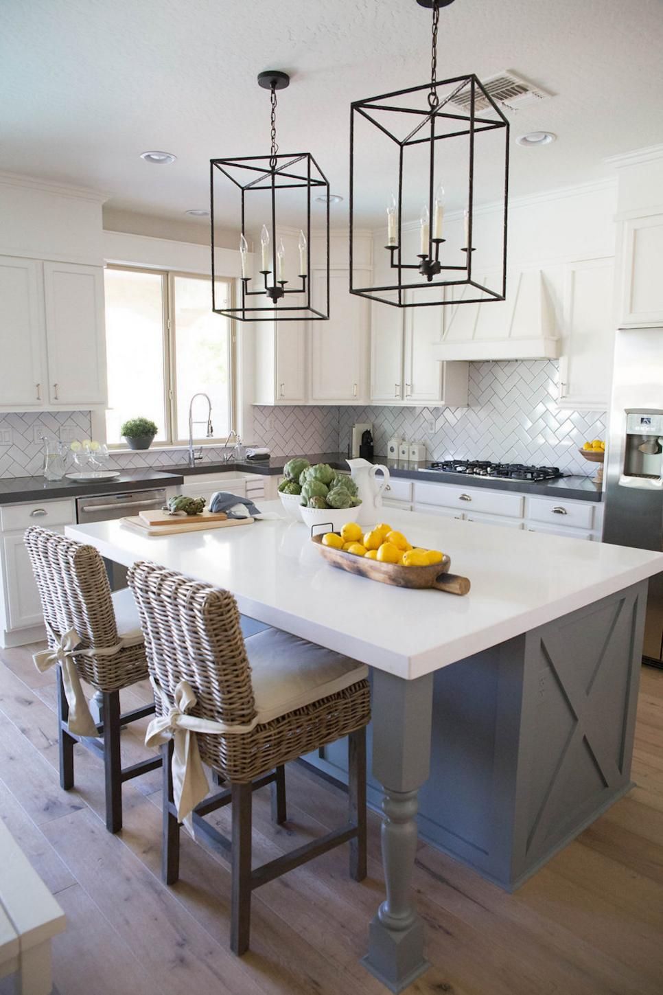Metal Pendant Lights Over Kitchen Island | Hgtv Pertaining To Kitchen Island Light Chandeliers (View 6 of 15)
