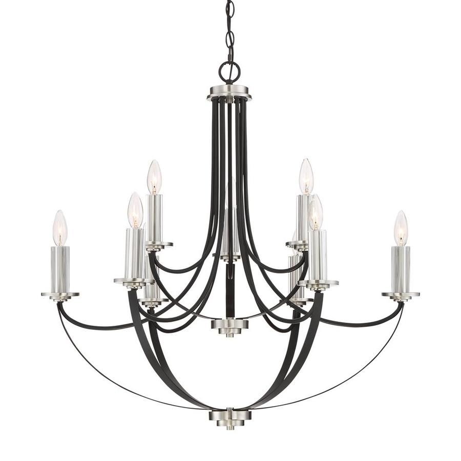 Quoizel Alana 8 Light Rustic Black Modern/contemporary Intended For Black Modern Chandeliers (View 9 of 15)