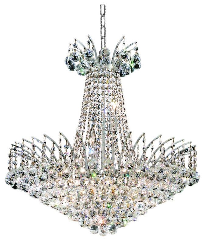 Royal Cut Clear Crystal Victoria 11 Light – Contemporary Regarding Royal Cut Crystal Chandeliers (View 5 of 15)