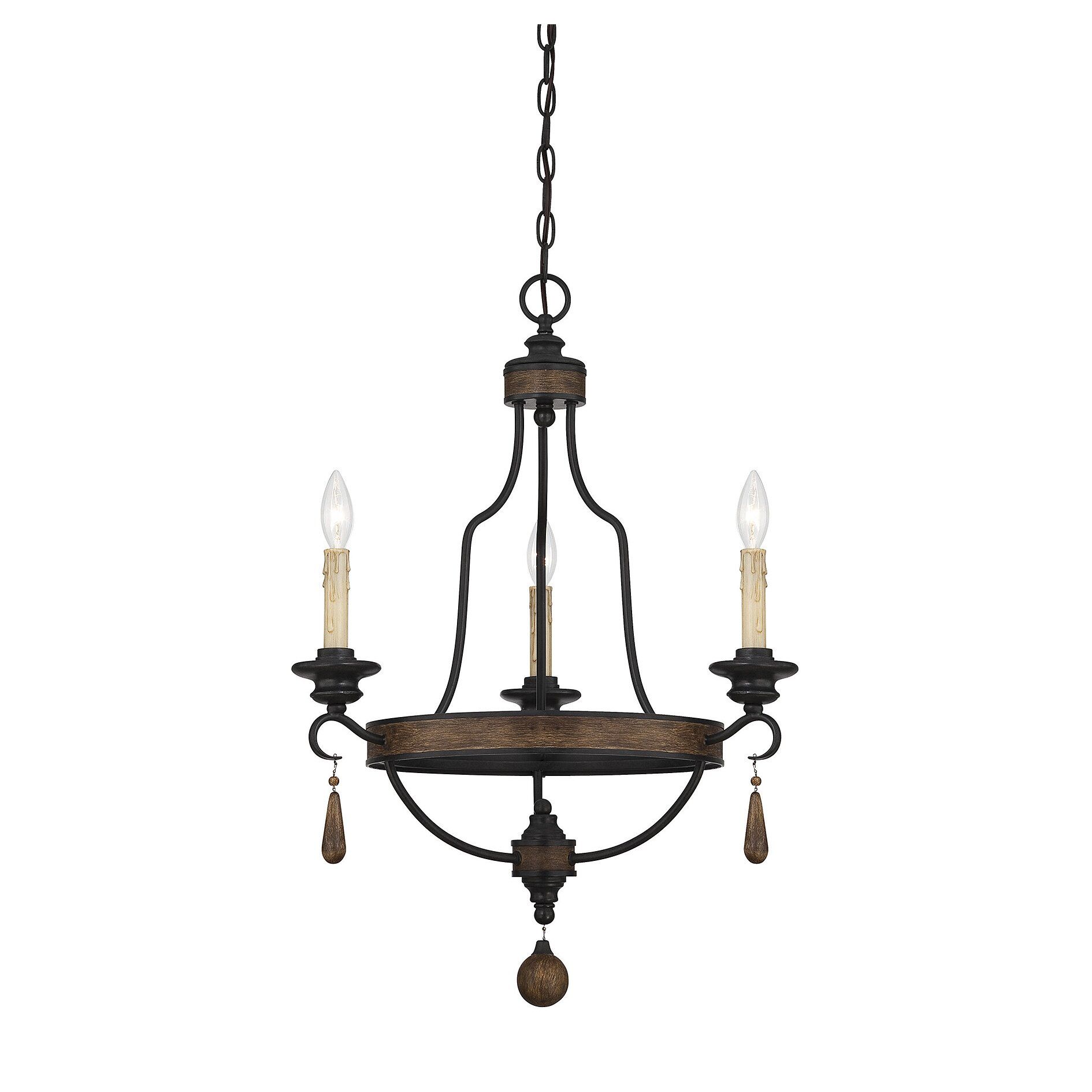Savoy House Kelsey 3 Light Candle Chandelier & Reviews With 3 Light Pendant Chandeliers (View 7 of 15)