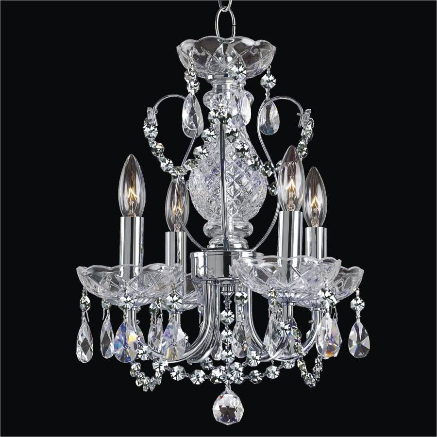 Small Crystal Chandelier | Petite Jewel 563 – Glow® Lighting Inside Walnut And Crystal Small Mini Chandeliers (View 15 of 15)