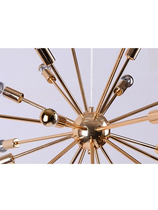 Sputnik Gold Chandelier | Modern Furniture • Brickell With Gold And Wood Sputnik Orb Chandeliers (View 9 of 15)