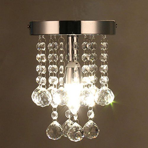 Surpars House Mini Style 1 Light Flush Mount Crystal For Walnut And Crystal Small Mini Chandeliers (Photo 12 of 15)