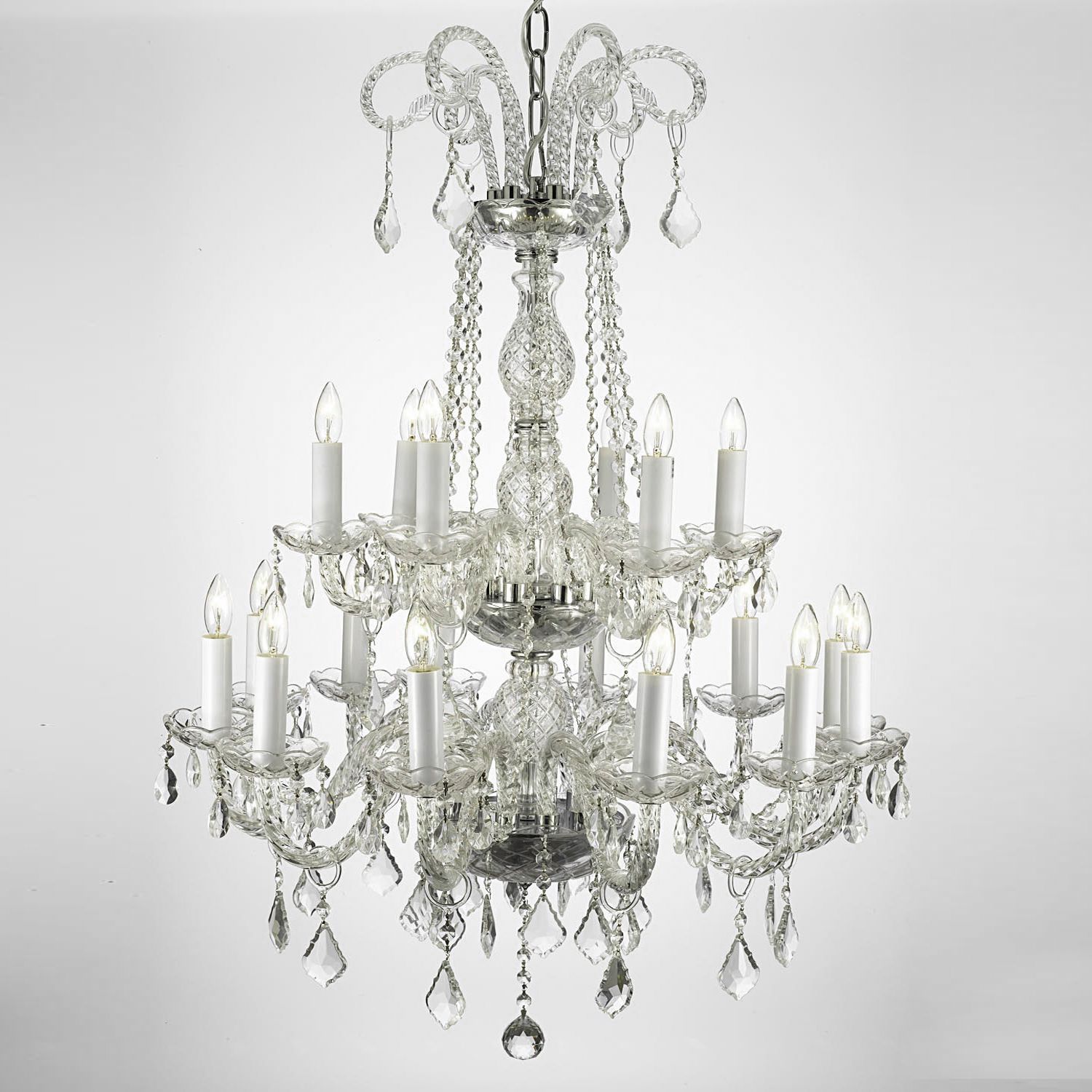 This Two Tier Chandelier Is Decorated With 100 Percent Regarding Marquette Two Tier Traditional Chandeliers (View 10 of 15)