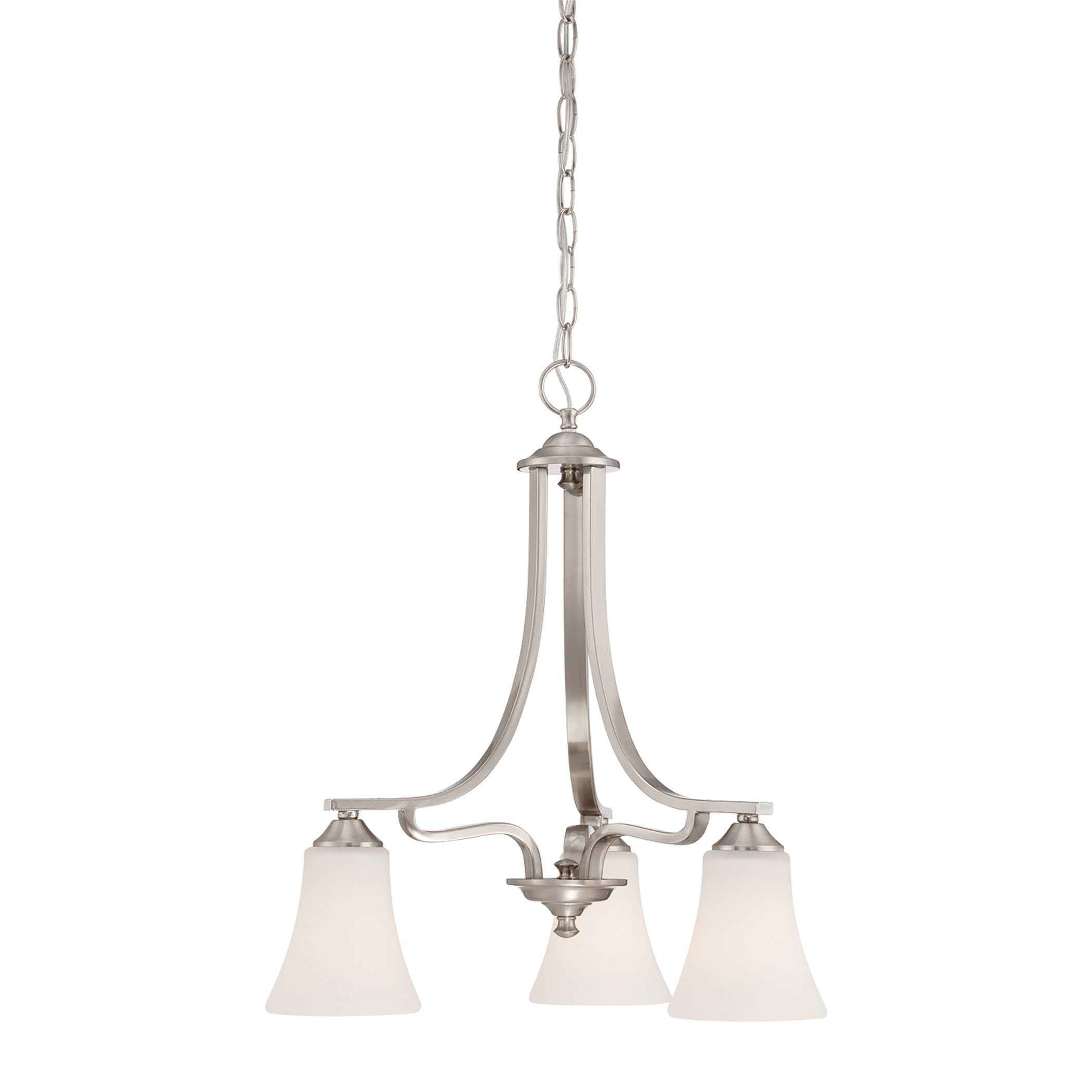 Thomas Lighting Tk0019217 Treme Collection Brushed Nickel With Brushed Nickel Modern Chandeliers (View 11 of 15)