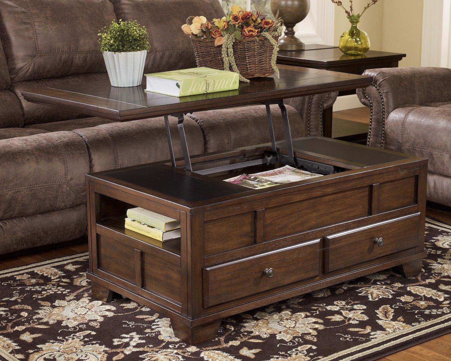 11 Trunk Style Coffee Table Set Pics Intended For Espresso Wood Storage Coffee Tables (View 5 of 15)