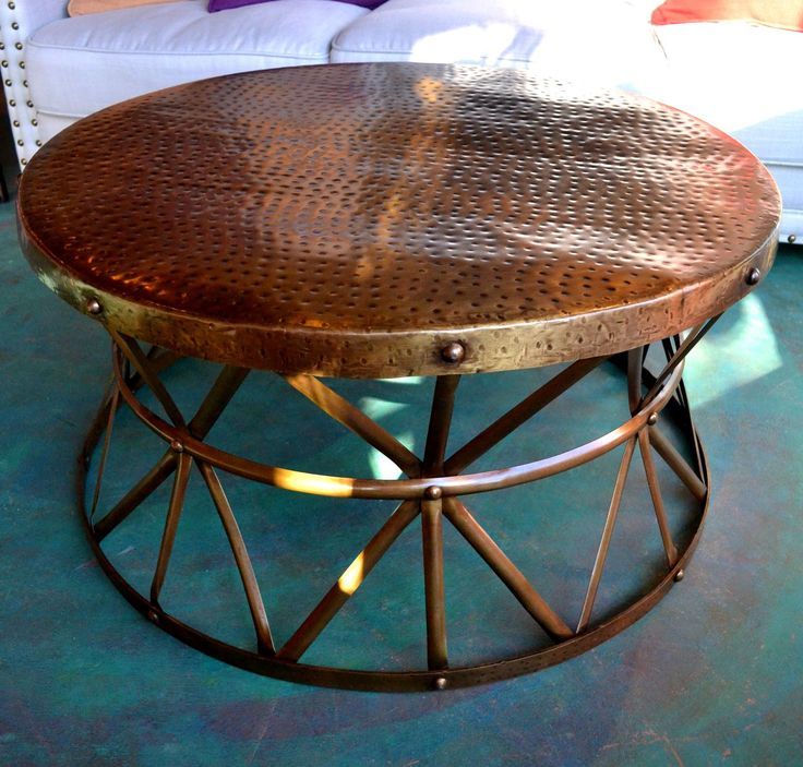 15 Round Metal Drum Coffee Table Pictures For Antique Brass Aluminum Round Coffee Tables (View 10 of 15)