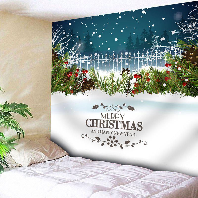 [17% Off] 2020 Wall Art Christmas Snow Graphic Tapestry In With Regard To Snow Wall Art (View 6 of 15)