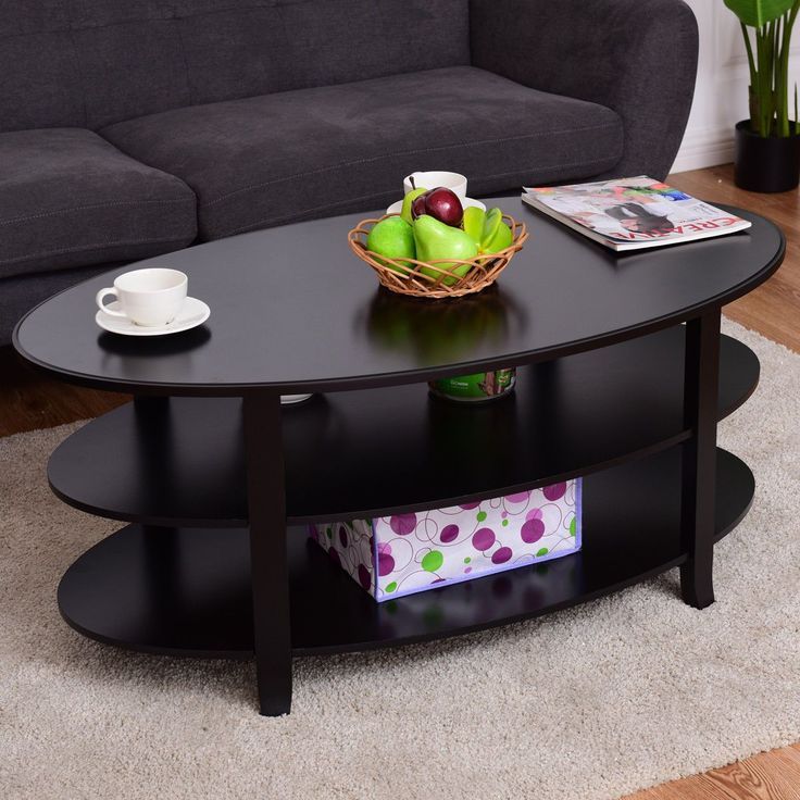 3 Tier Wooden Oval Coffee Table | Oval Coffee Tables, Oval Regarding 3 Tier Coffee Tables (Photo 2 of 15)
