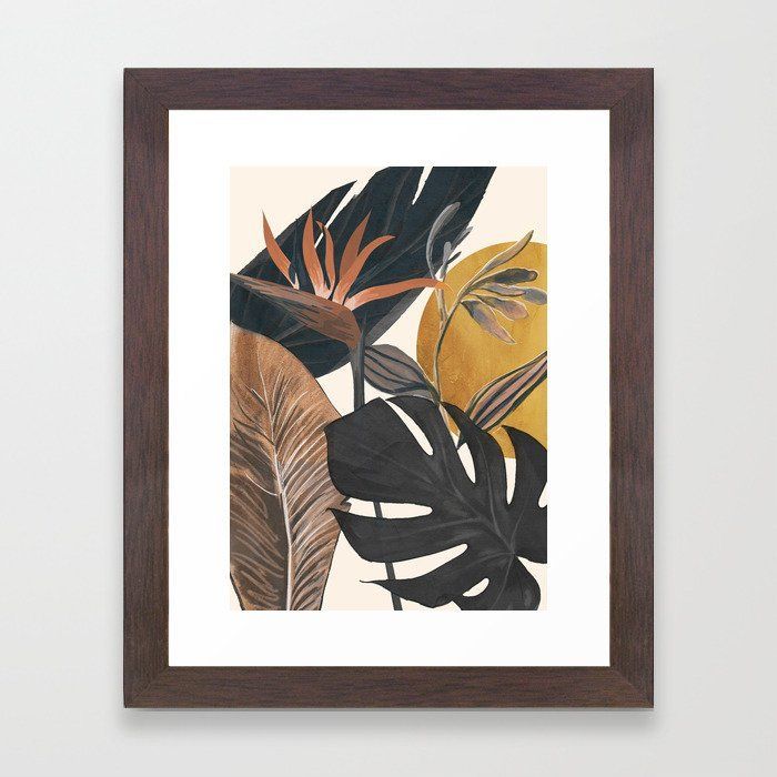 609 Abstract Tropical Art Iii Framed Ar Framed Art Print Regarding Tropical Framed Art Prints (View 6 of 15)
