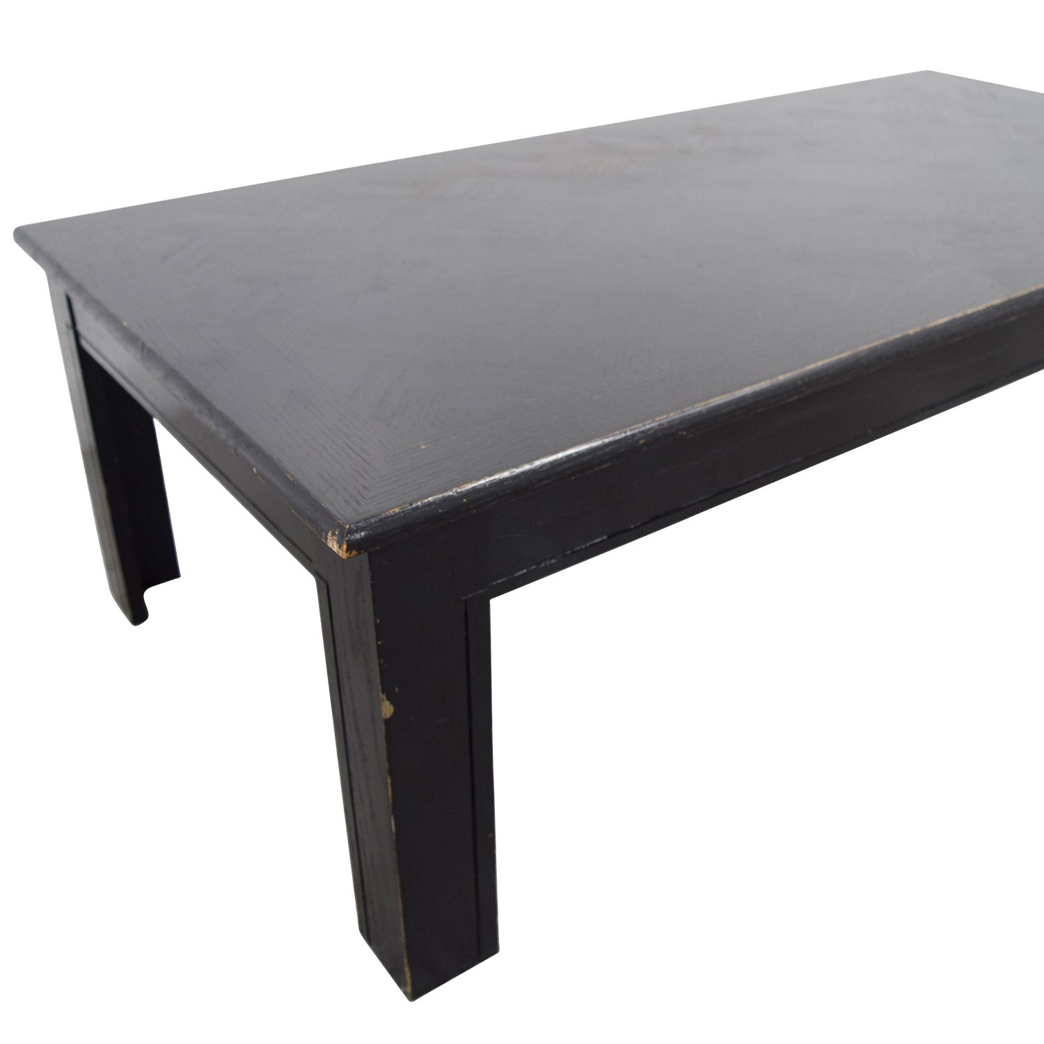 69% Off – Black Rectangular Coffee Table / Tables Intended For Black And White Coffee Tables (View 11 of 15)