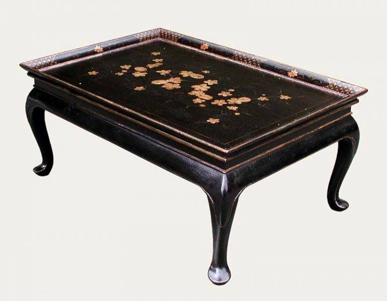 8001 Black And Gold Lacquered Coffee Table | Burton Ching Ltd (View 10 of 15)