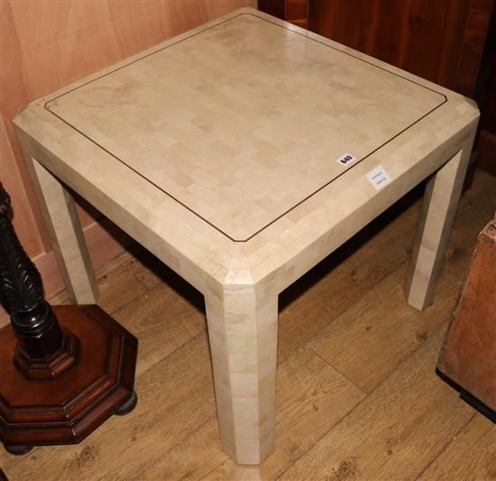 A Faux Cream Shagreen Coffee Table W.68cm Sale 130217 In Faux Shagreen Coffee Tables (Photo 6 of 15)