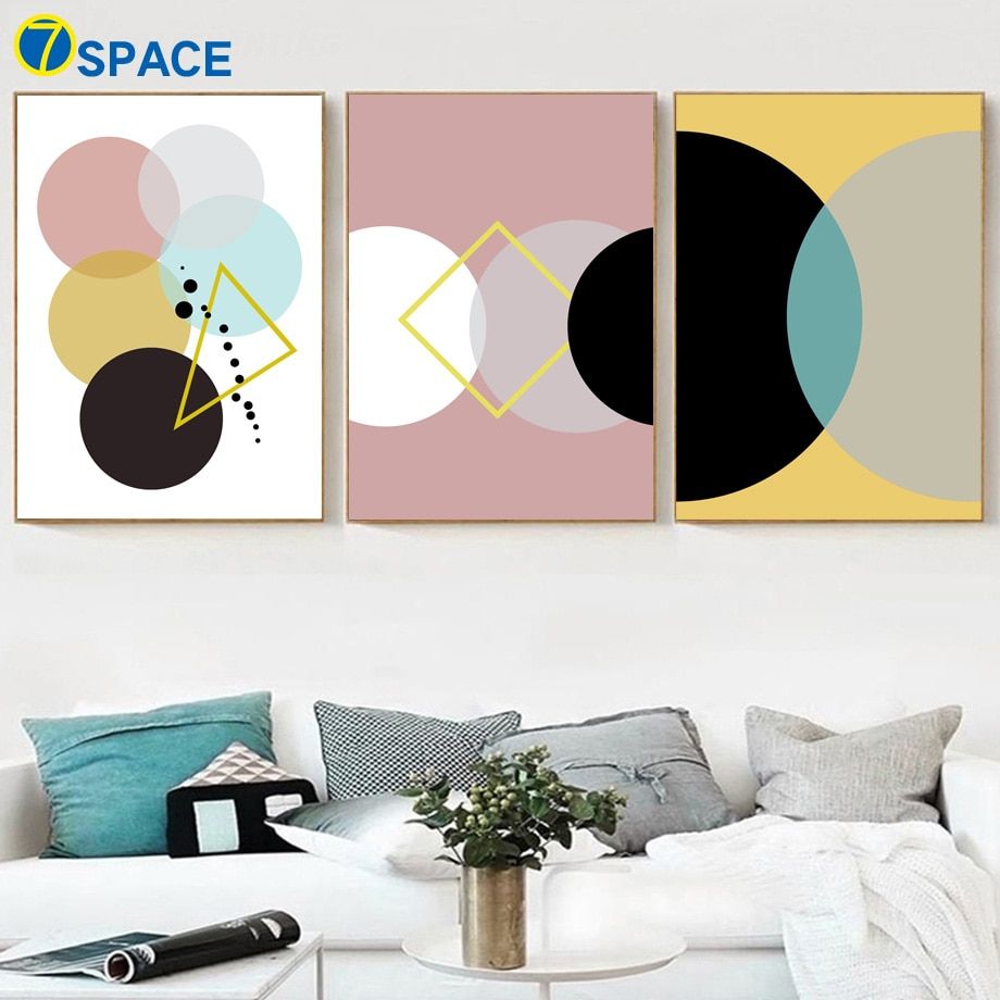 Abstract Geometric Curve Line Nordic Posters And Prints Regarding Line Art Wall Art (View 14 of 15)
