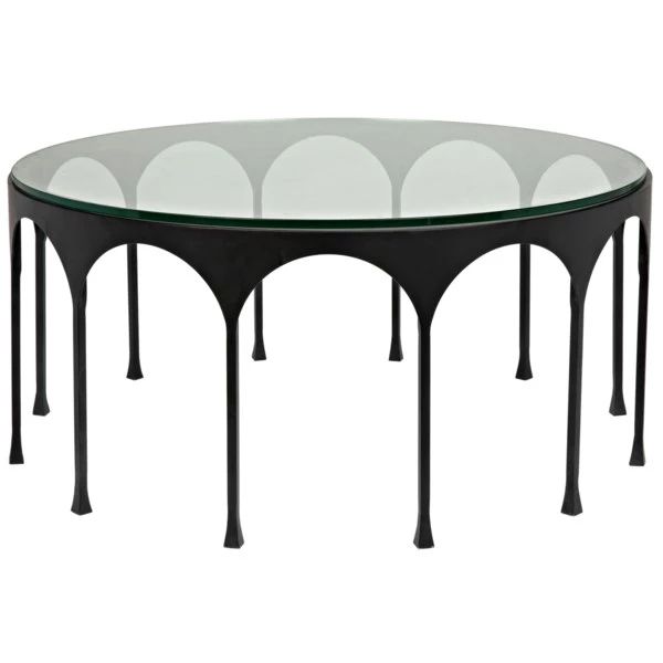 Achille Coffee Table In Black Metalnoir | Coffee Table Intended For Black Metal Cocktail Tables (View 12 of 15)