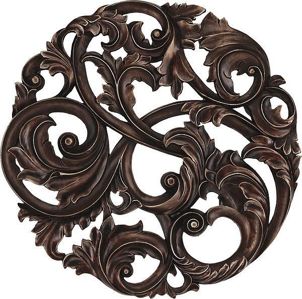 Aged Copper Leaf Swirl | Medallion Wall Decor, Wall Regarding Swirl Wall Art (View 5 of 15)