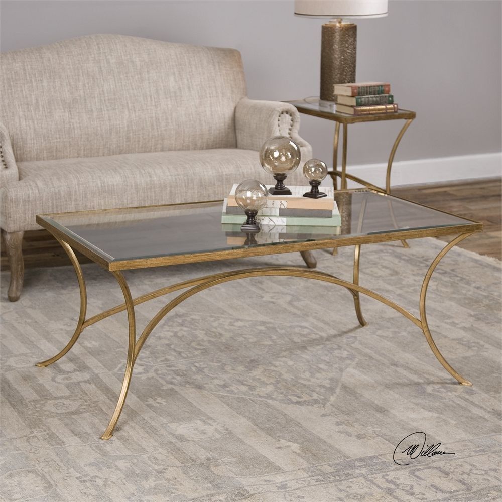 Alayna Gold Coffee Table From Uttermost | Coleman Furniture Inside Gold Coffee Tables (View 8 of 15)