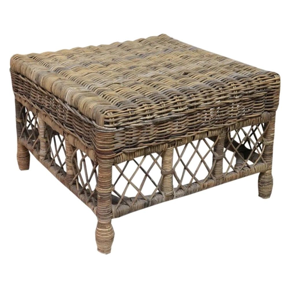Aman Rattan Square Coffee Table Natural Regarding Natural Woven Banana Coffee Tables (View 15 of 15)