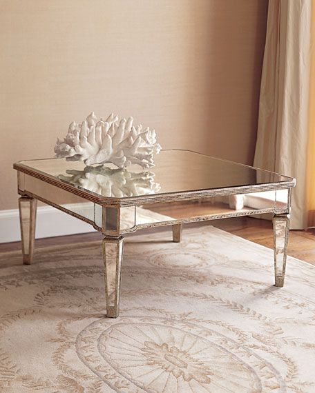 Amelie Mirrored Coffee Table Inside Mirrored Modern Coffee Tables (View 7 of 15)