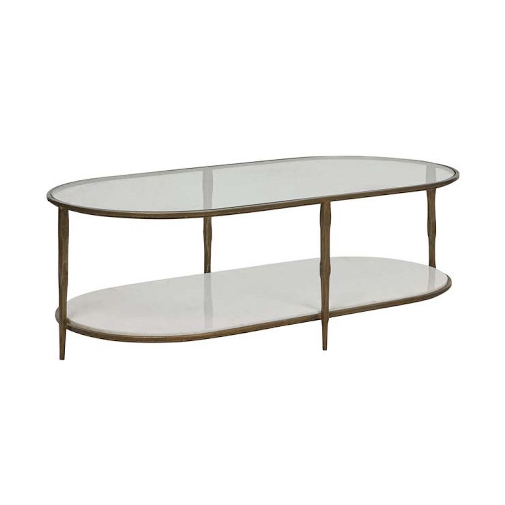 Amelie Oval Coffee Table White Marble – Make Your House A Within White Stone Coffee Tables (Photo 2 of 15)