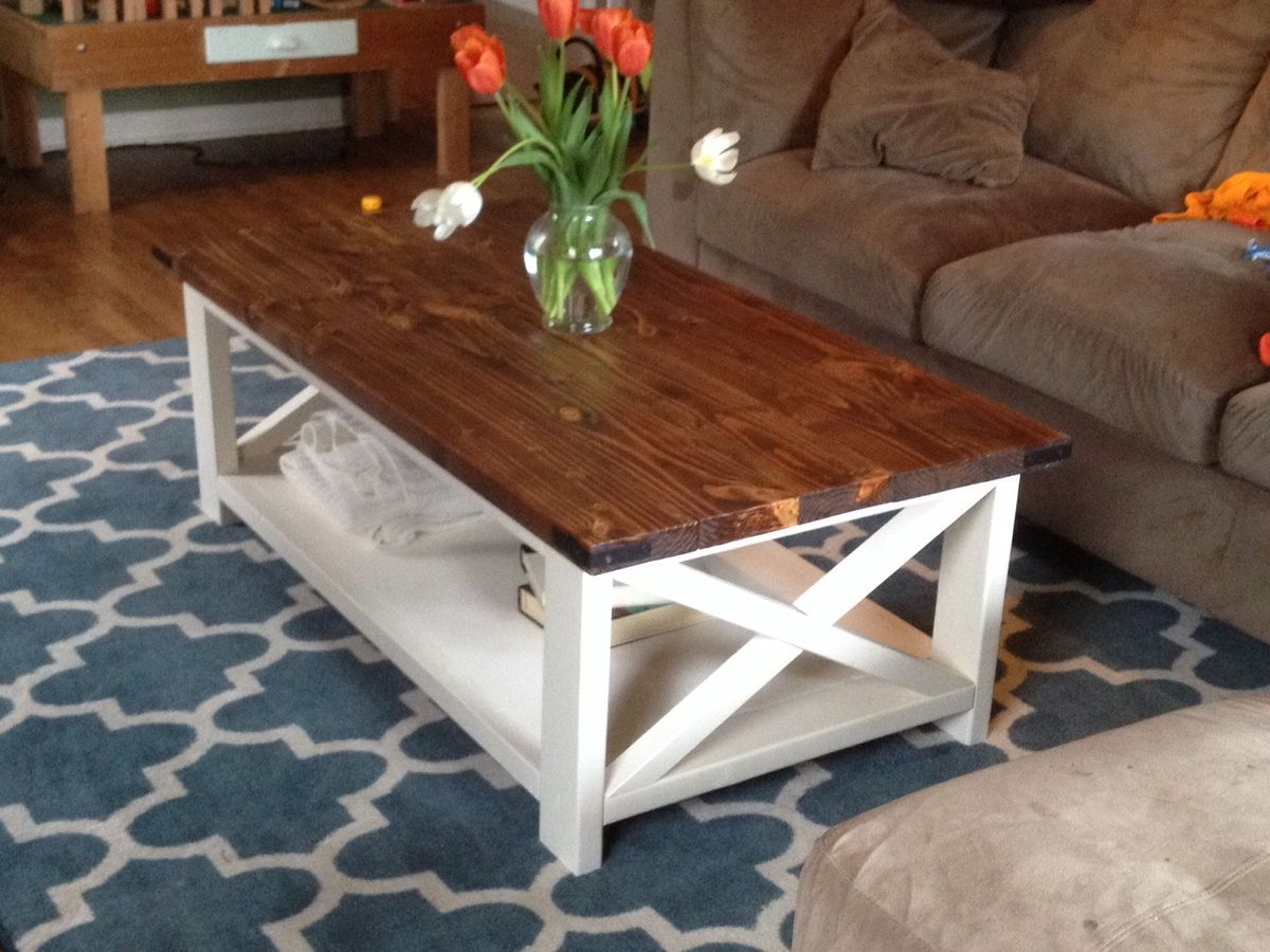 Ana White | Rustic X Coffee Table – Diy Projects With Rustic Espresso Wood Coffee Tables (View 8 of 15)