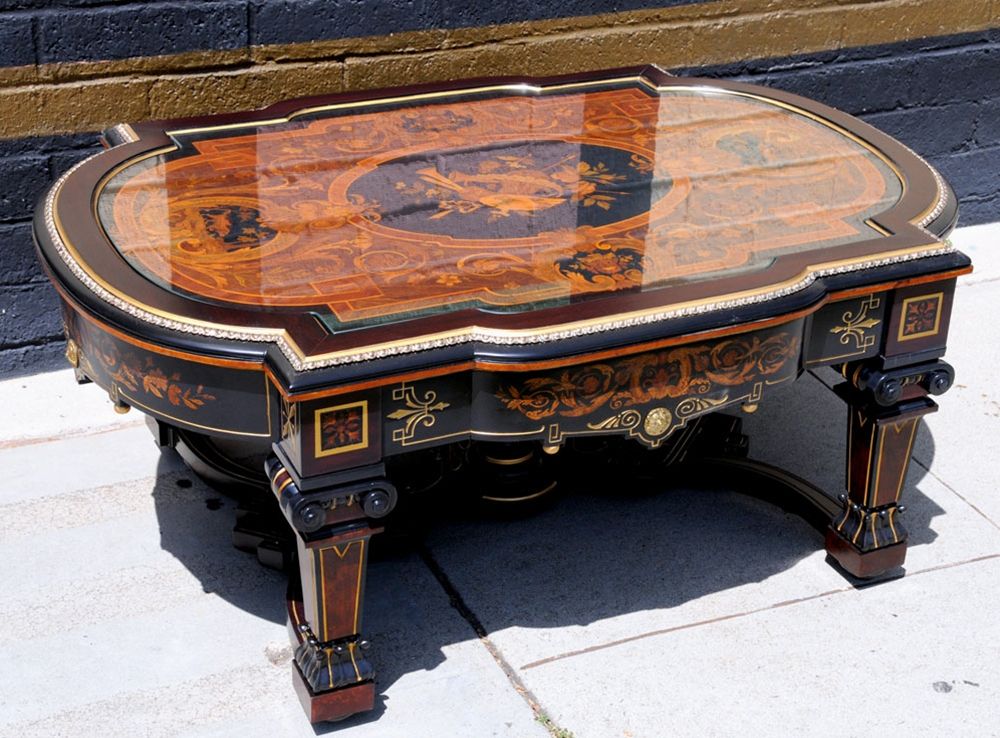 Antiques | Classifieds| Antiques » Antique Furniture With Regard To Antique Blue Wood And Gold Coffee Tables (View 10 of 15)