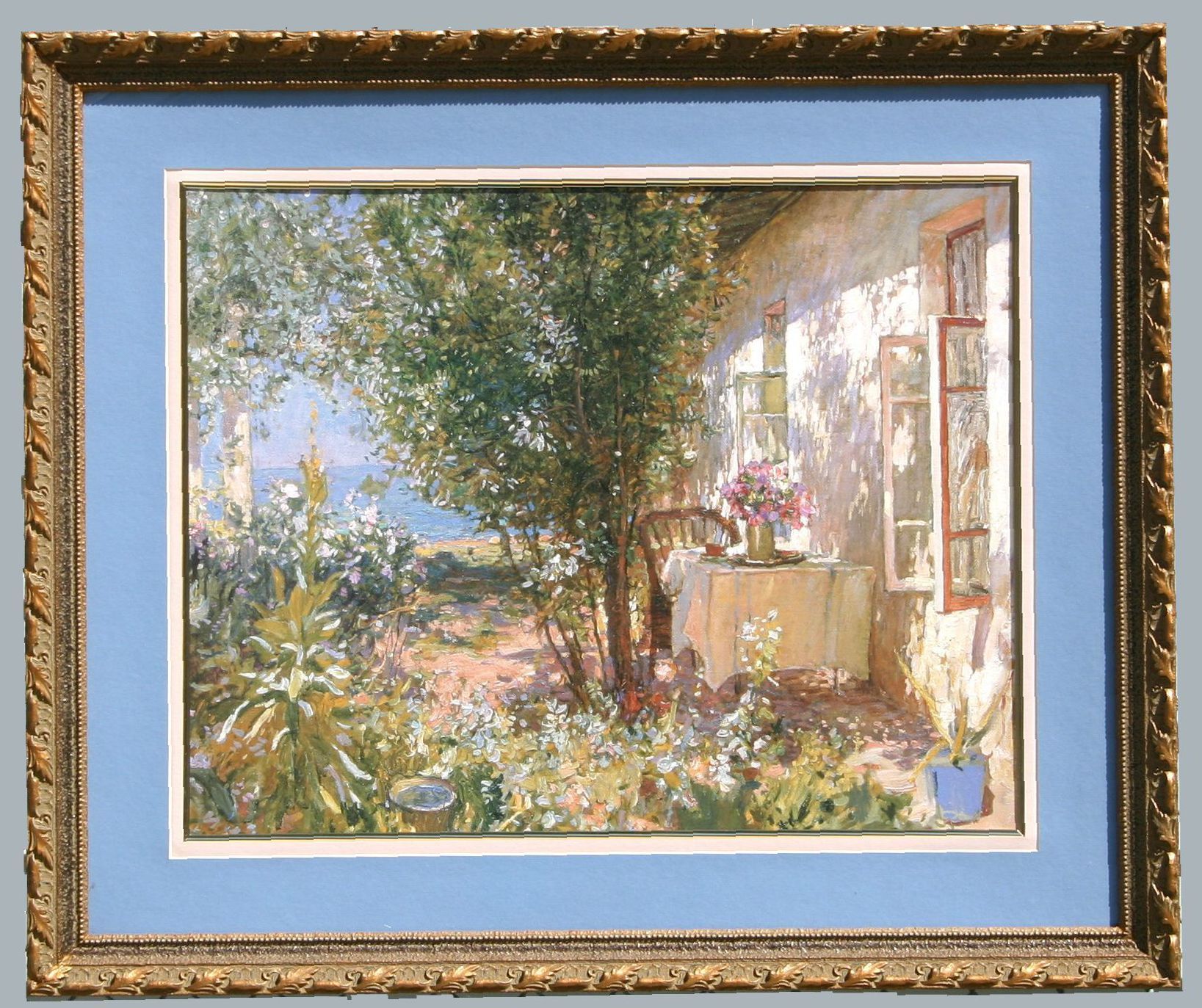 Art Print Title "a Shaded Corner Of The Garden" With Regard To Landscape Framed Art Prints (View 2 of 15)