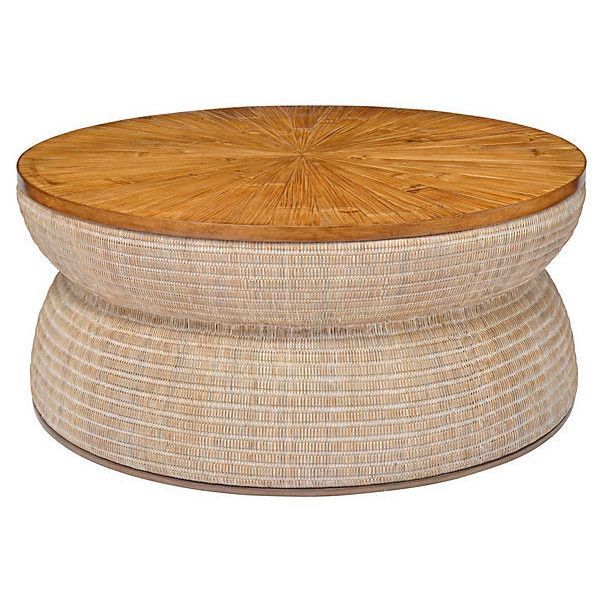 Artistica Round Drum Coffee Table Natural Sofa Table For Light Natural Drum Coffee Tables (Photo 2 of 15)