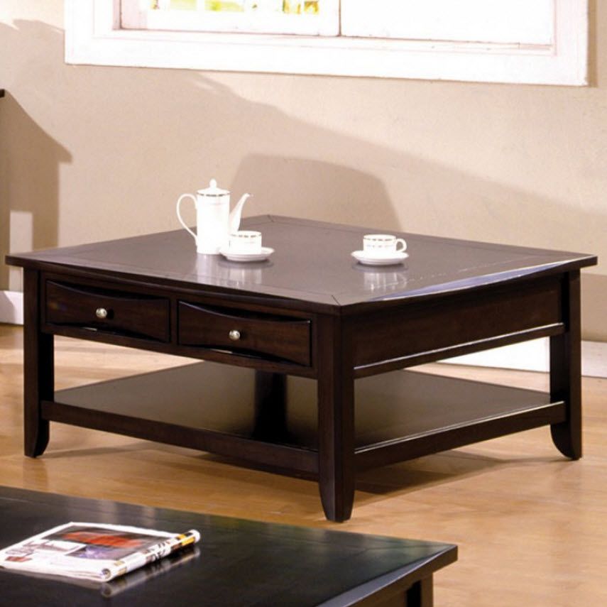 Baldwin Square Cocktail Table With 1 Shelf Square Coffee Tables (View 5 of 15)