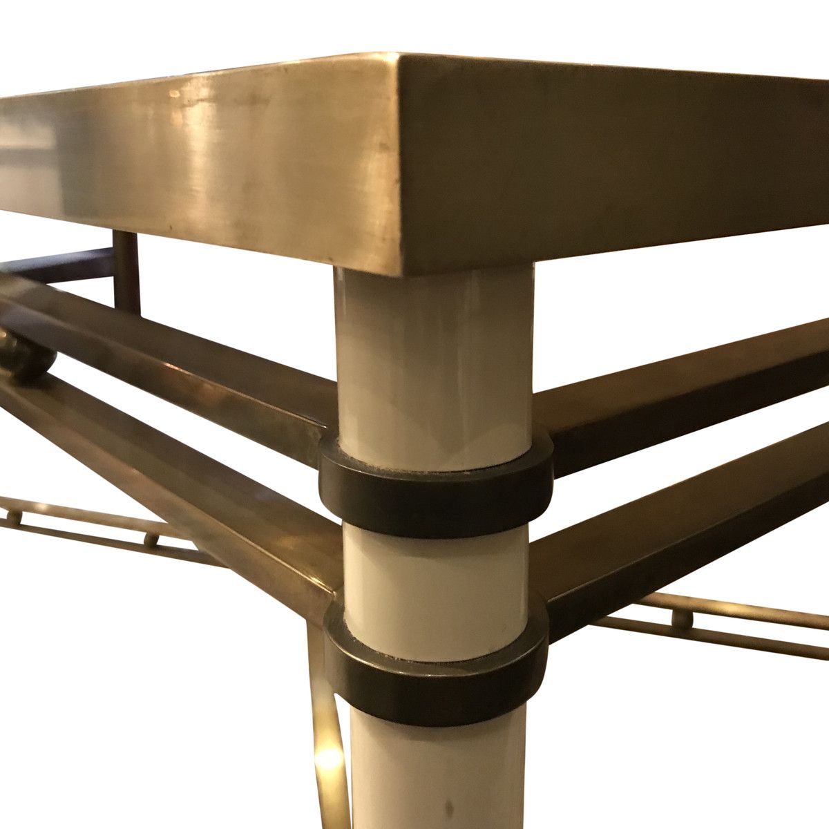 Balsamo Antiques | Mid Century French Brass / Smoked Glass Throughout Brass Smoked Glass Cocktail Tables (View 10 of 15)