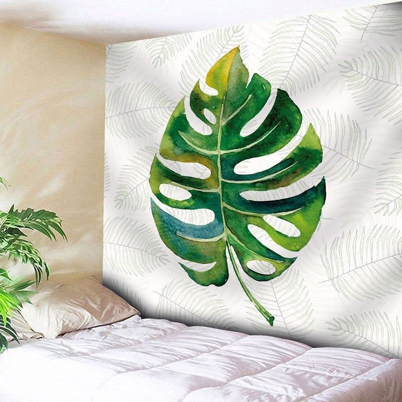 Bedroom Decor Palm Leaves Wall Tapestry | Wall Tapestry In Palm Leaves Wall Art (View 9 of 15)