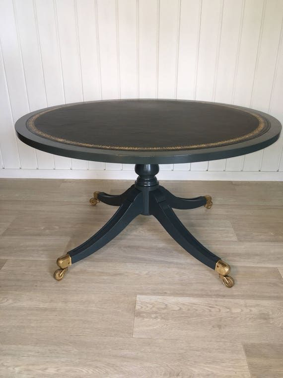 Bellaandbudhome – Coffee Table. Dark Grey Round Vintage In Gray And Gold Coffee Tables (Photo 15 of 15)