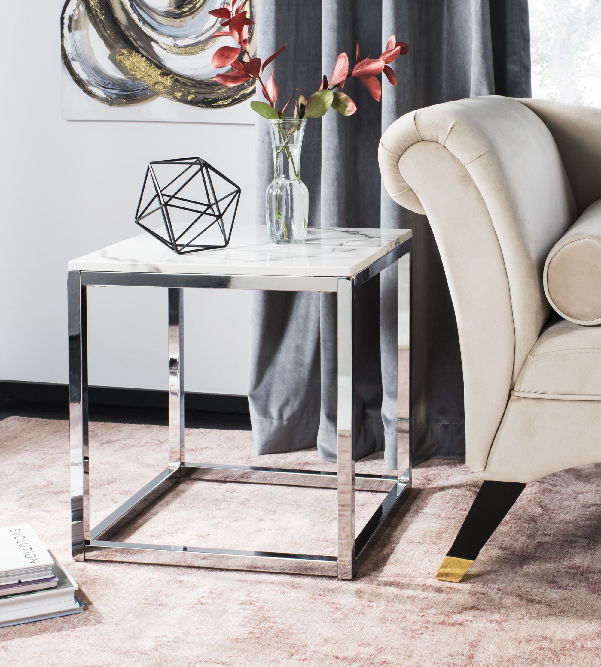 Bethany Square End Table With Square Modern Accent Tables (View 1 of 15)