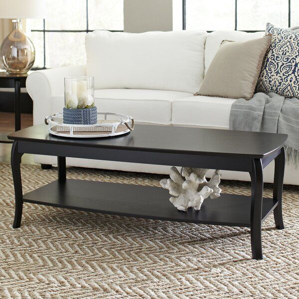 Birch Lane Alberts Rectangular Coffee Table | Birch Lane Intended For Dark Coffee Bean Cocktail Tables (View 6 of 15)