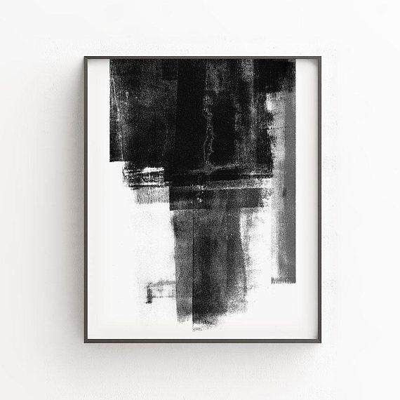 Black And White Minimal Wall Art, Scandinavian Poster Inside Monochrome Framed Art Prints (View 13 of 15)