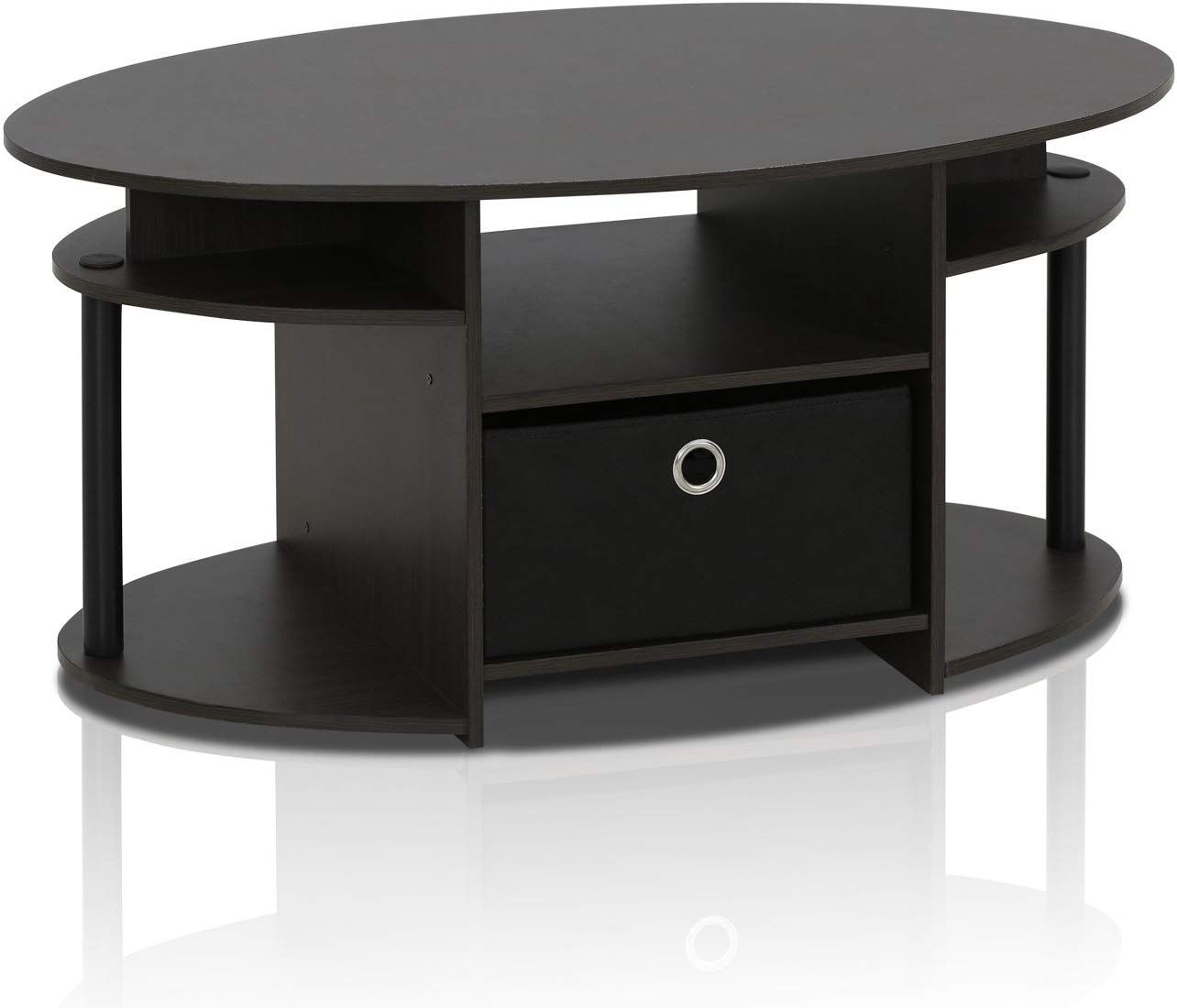 Black Coffee Table With Storage, Wood Look Accent Throughout Aged Black Coffee Tables (View 11 of 15)