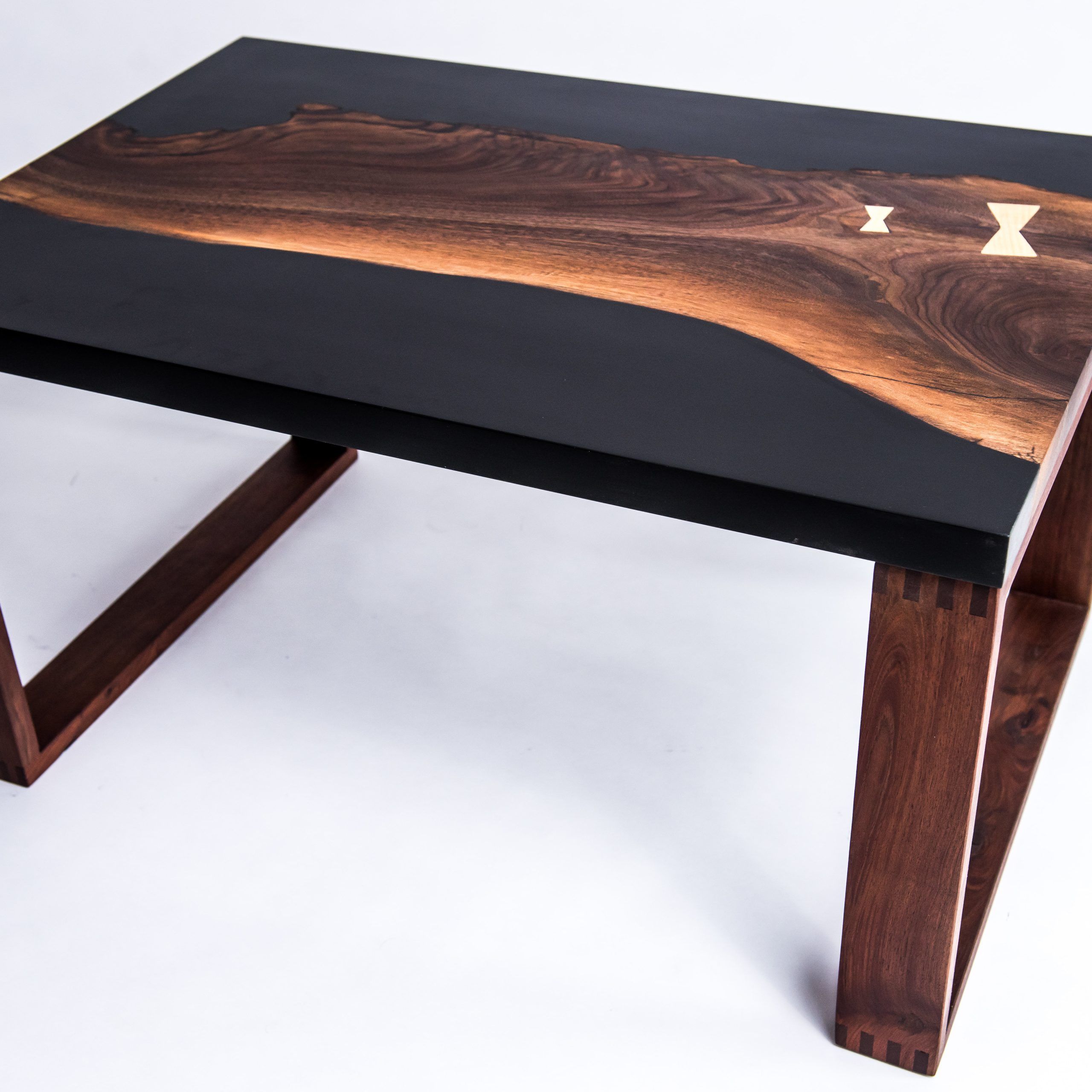 Black Walnut Resin Cast Coffee Table With Regard To Walnut Coffee Tables (View 9 of 15)