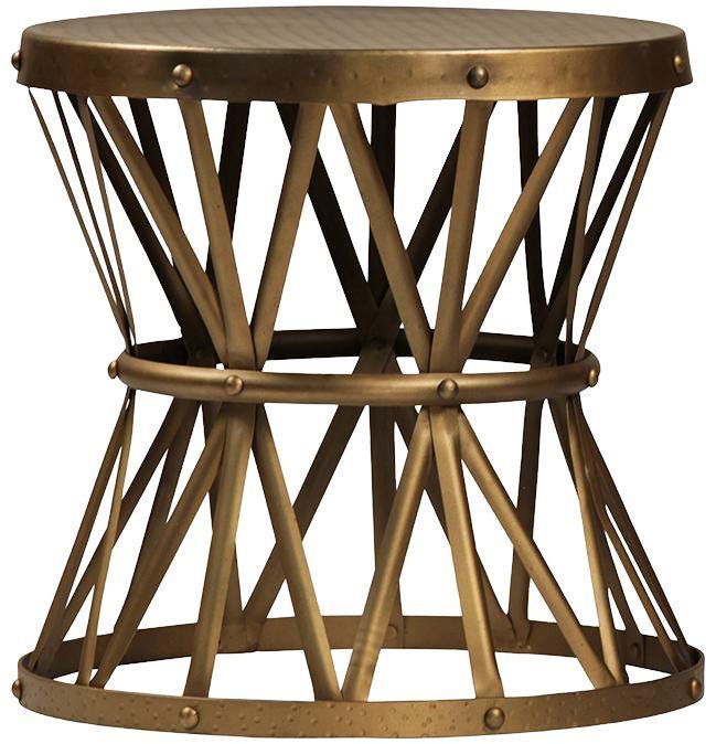 Brass Hammered Side Table (with Images) | Antique Side With Hammered Antique Brass Modern Cocktail Tables (View 13 of 15)