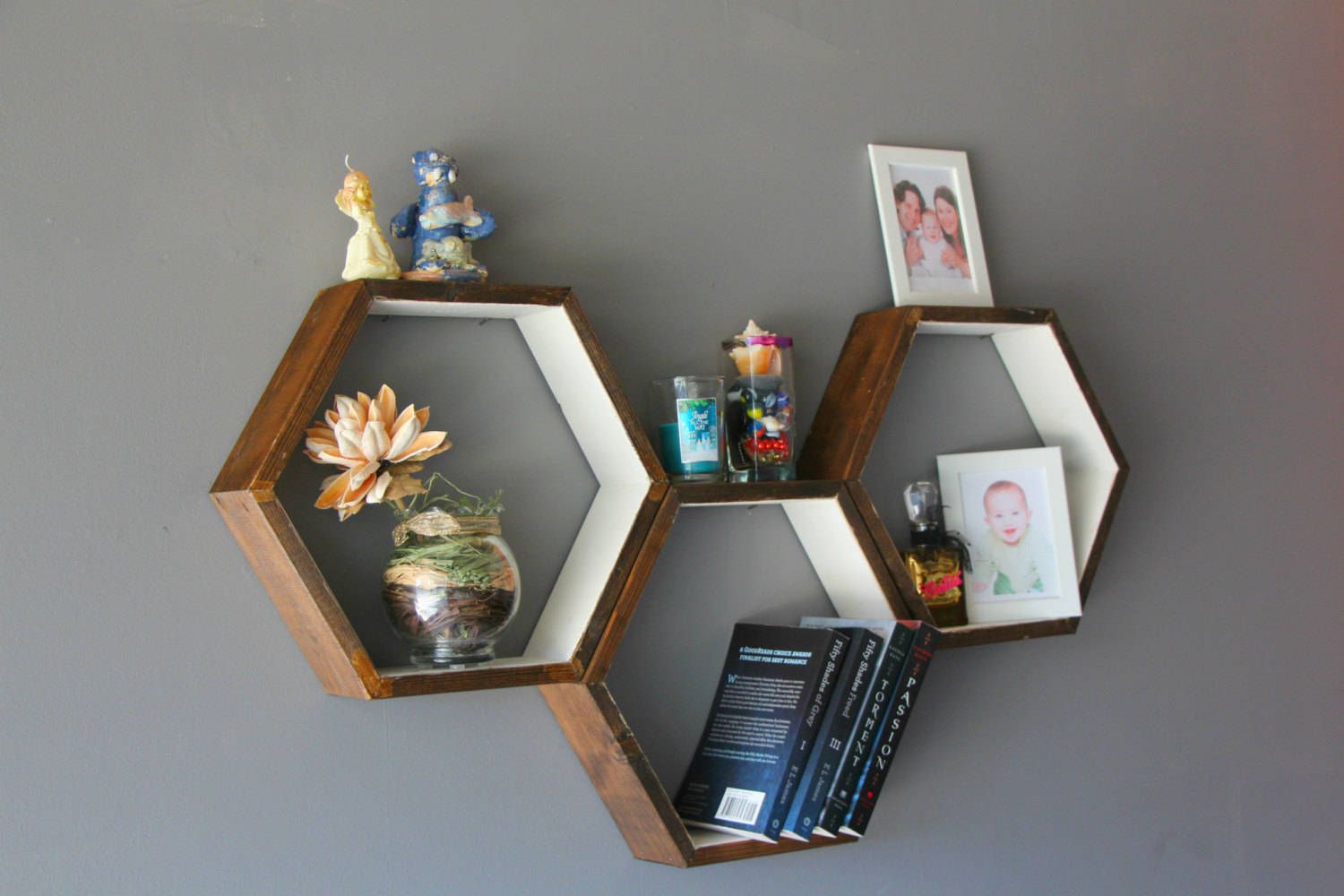 Buy Geometric Hexagon Shelves, Storage Shelves, Honeycomb For Hexagons Wood Wall Art (Photo 1 of 15)