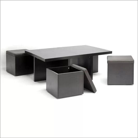 'calla 5 Piece Coffee Table Set | Allmodern | Coffee Table Throughout 5 Piece Coffee Tables (View 6 of 15)