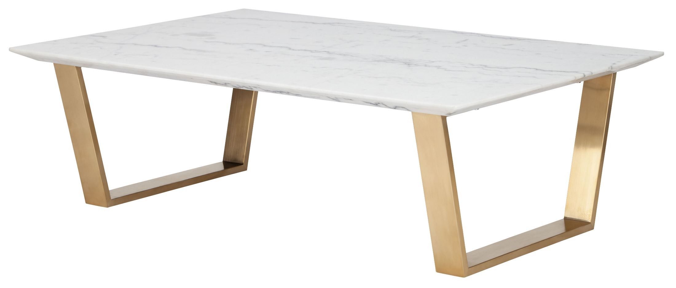 Catrine White & Gold Stone Coffee Table From Nuevo With Regard To White Marble And Gold Coffee Tables (View 15 of 15)