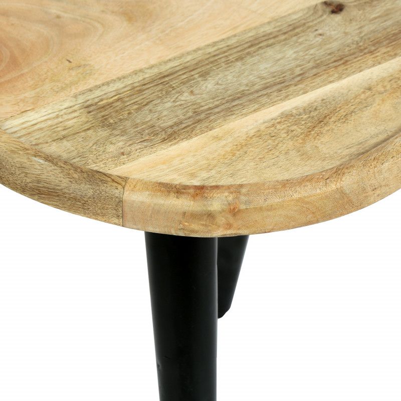 Catron Handcrafted Modern Industrial Mango Wood Coffee With Regard To Natural Mango Wood Coffee Tables (View 10 of 15)