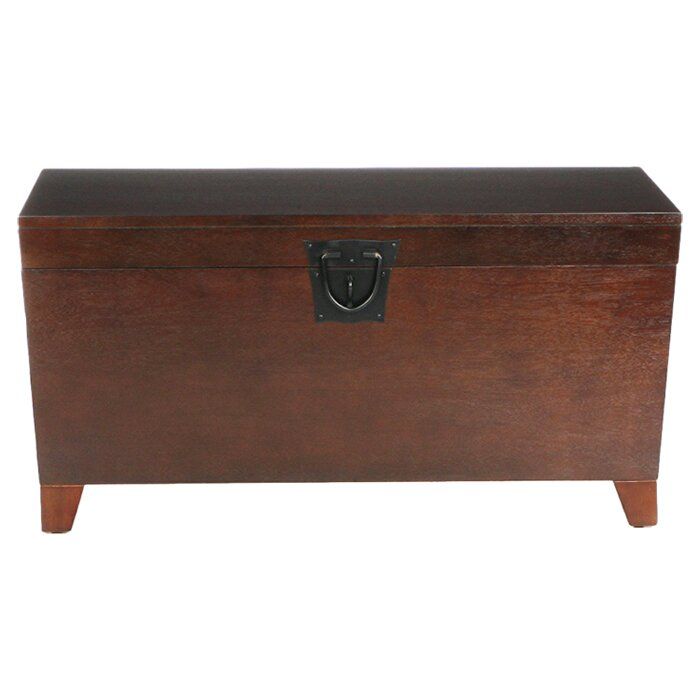Charlton Home Bischoptree Storage Trunk Coffee Table With Regard To Walnut Wood Storage Trunk Cocktail Tables (View 7 of 15)