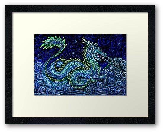 "chinese Azure Dragon" Framed Art Printlioncrusher For Dragon Tree Framed Art Prints (Photo 5 of 15)