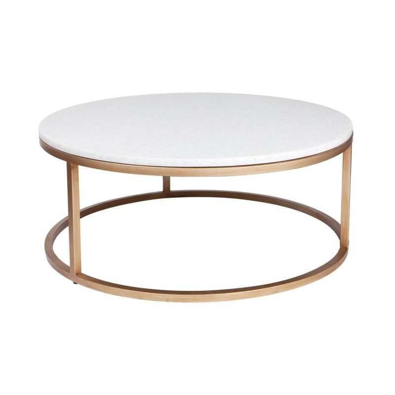 Chloe 2 Piece Marble Top Nesting Round Coffee Table Set Intended For Marble Coffee Tables Set Of  (View 13 of 15)