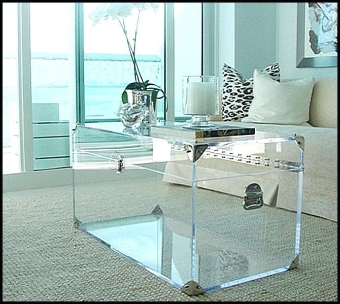 Clear Acrylic Coffee Table Ikea : Lack Oak Effect, Coffee With Clear Acrylic Coffee Tables (View 7 of 15)